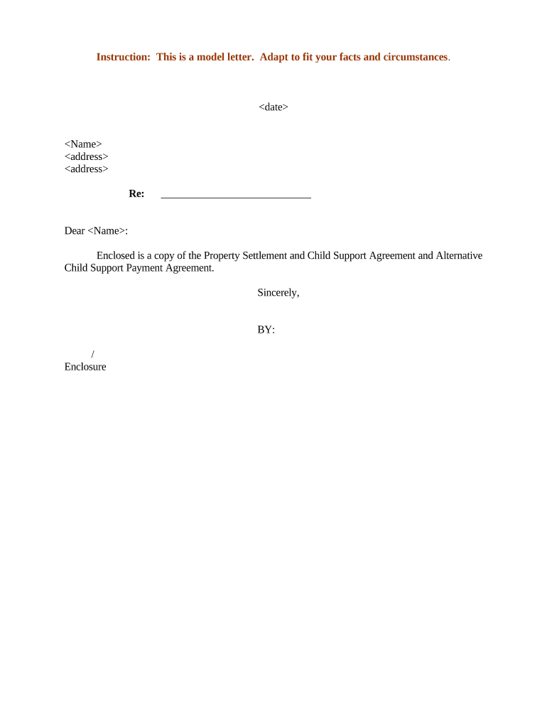Sample Child Support Form