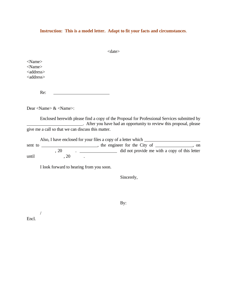Sample Letter Proposal  Form