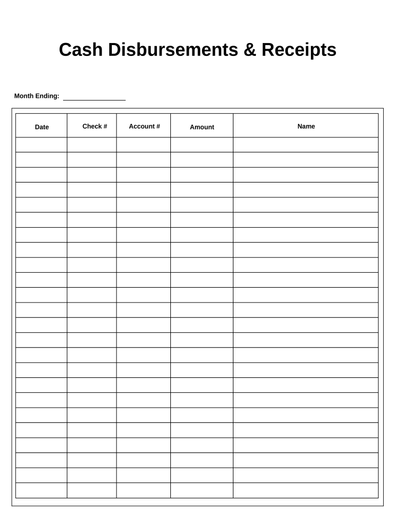 Disbursements  Form