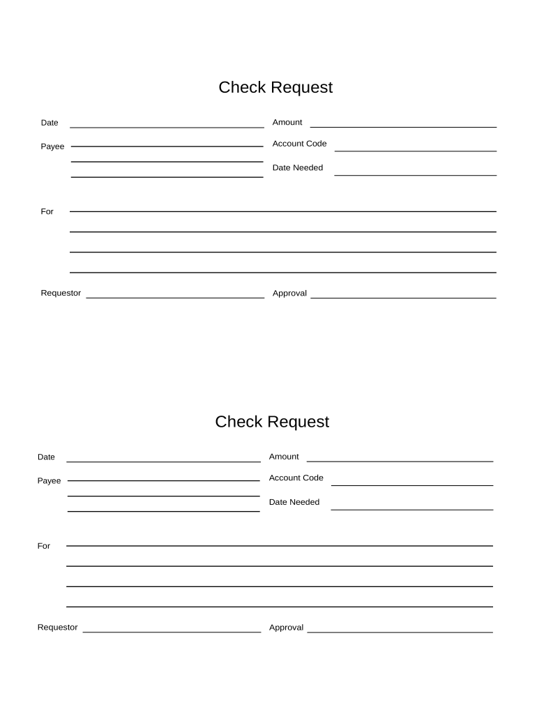 Check Request  Form