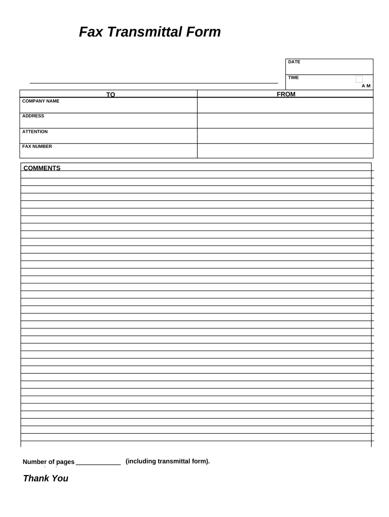 Transmittal Form