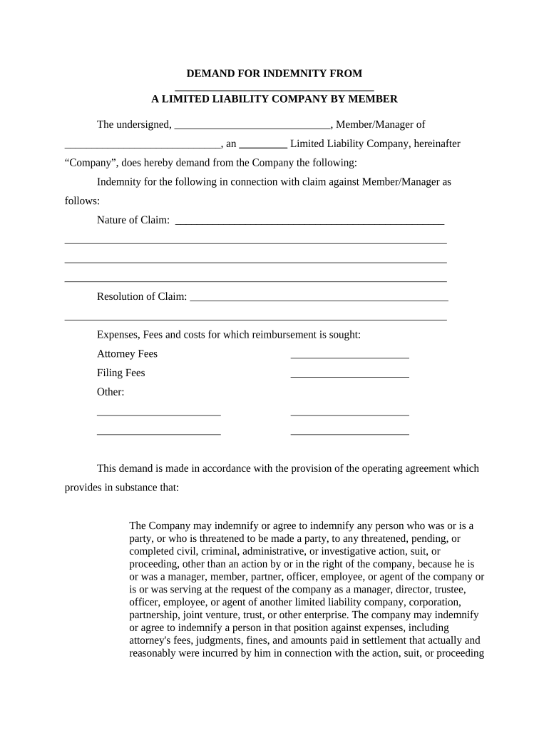 Limited Liability Company  Form