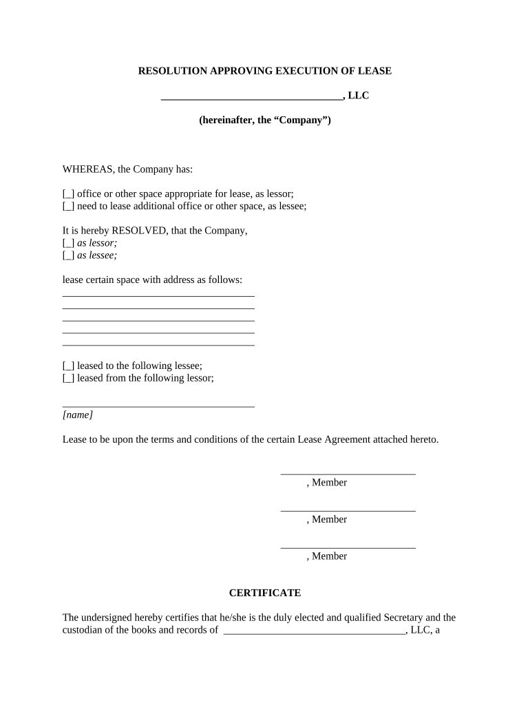 Llc Approve  Form