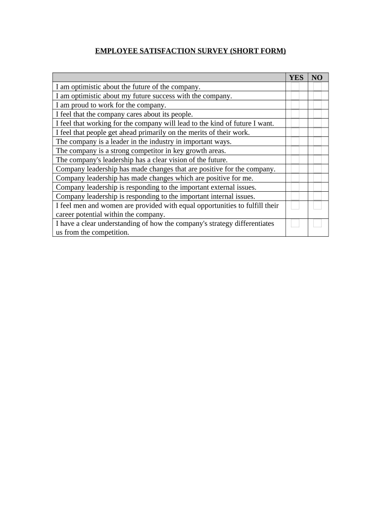 Satisfaction Survey  Form