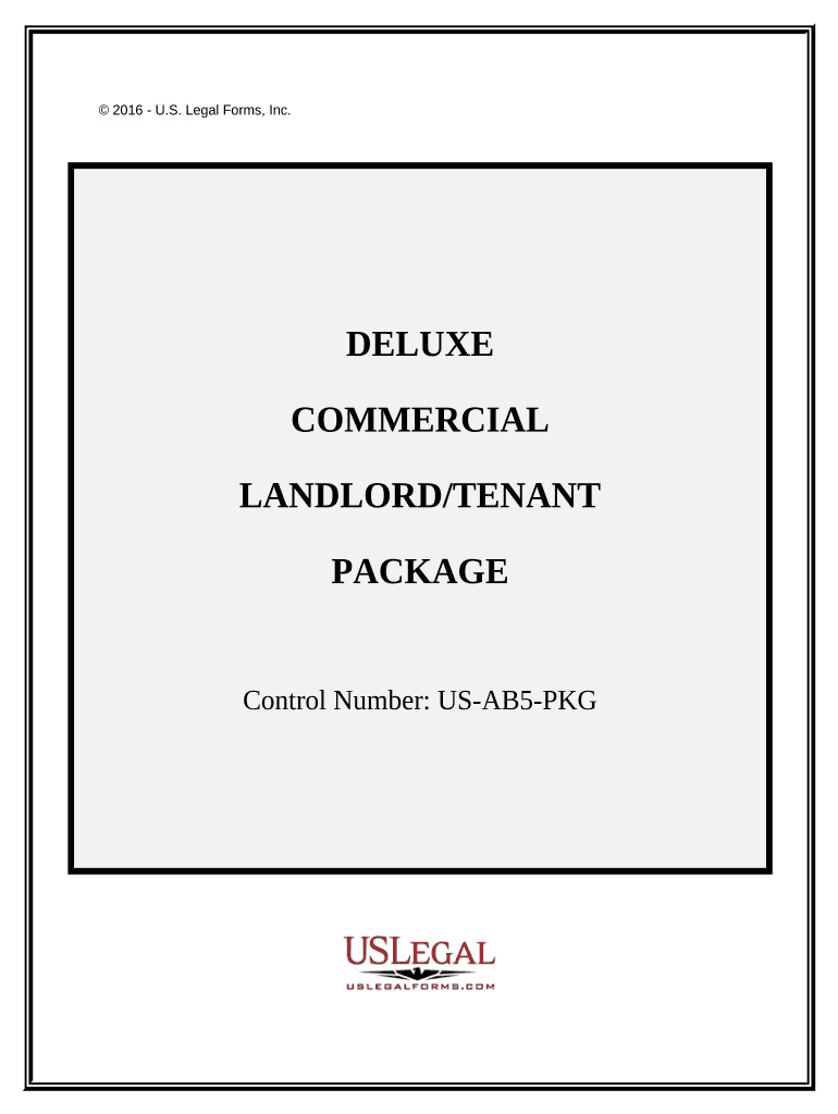 Landlord Tenant Commercial Package Deluxe  Form