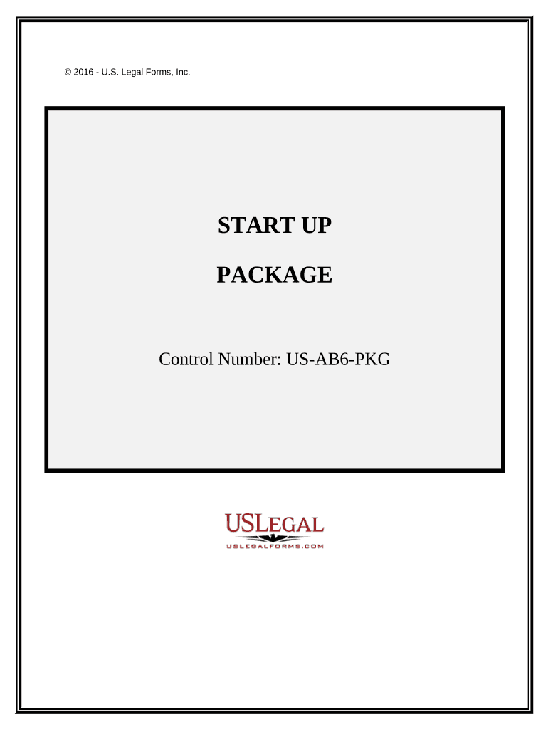 Startup Package  Form