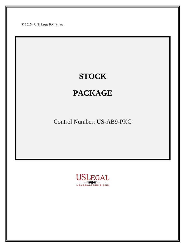 Stock Package  Form