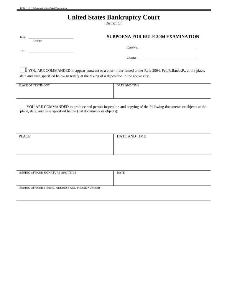 Rule Examination Trial  Form
