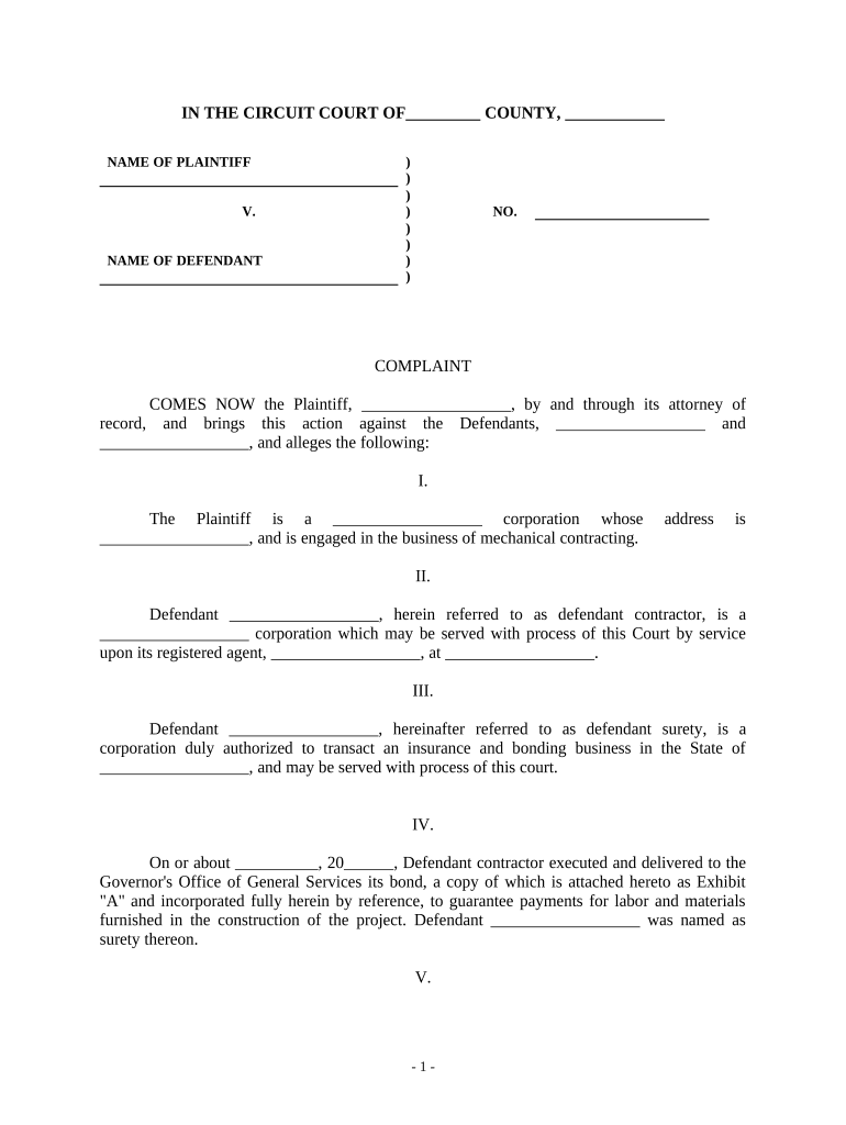 Subcontractor  Form