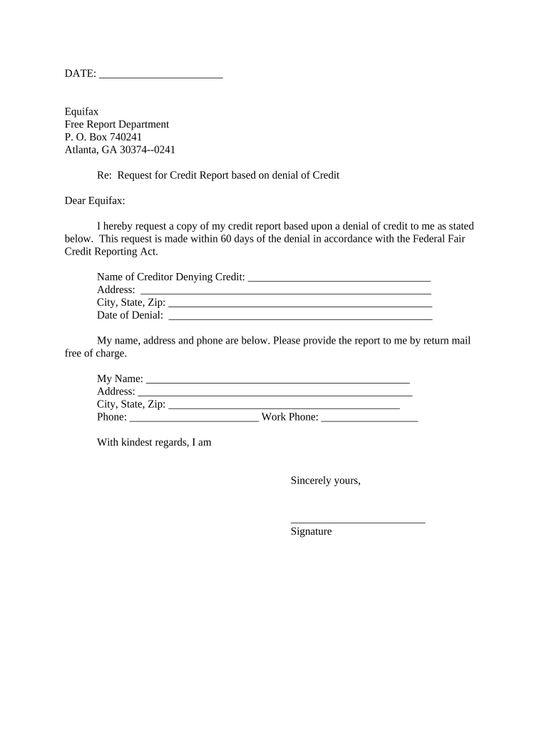 Letter Credit  Form
