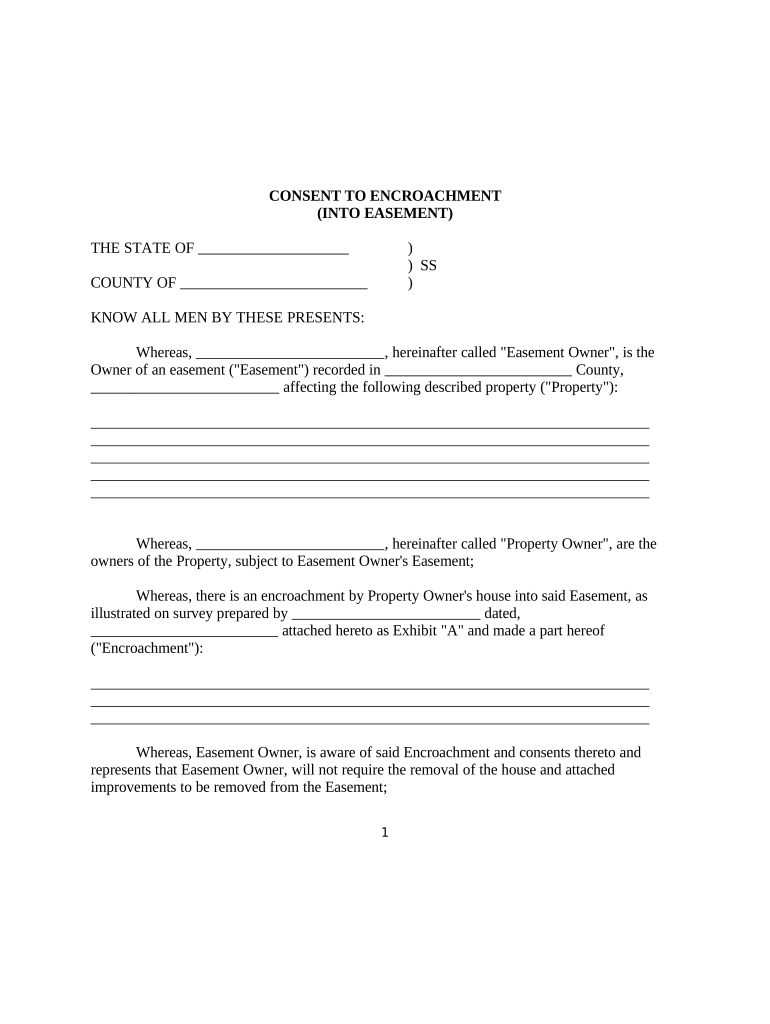 Easement Form