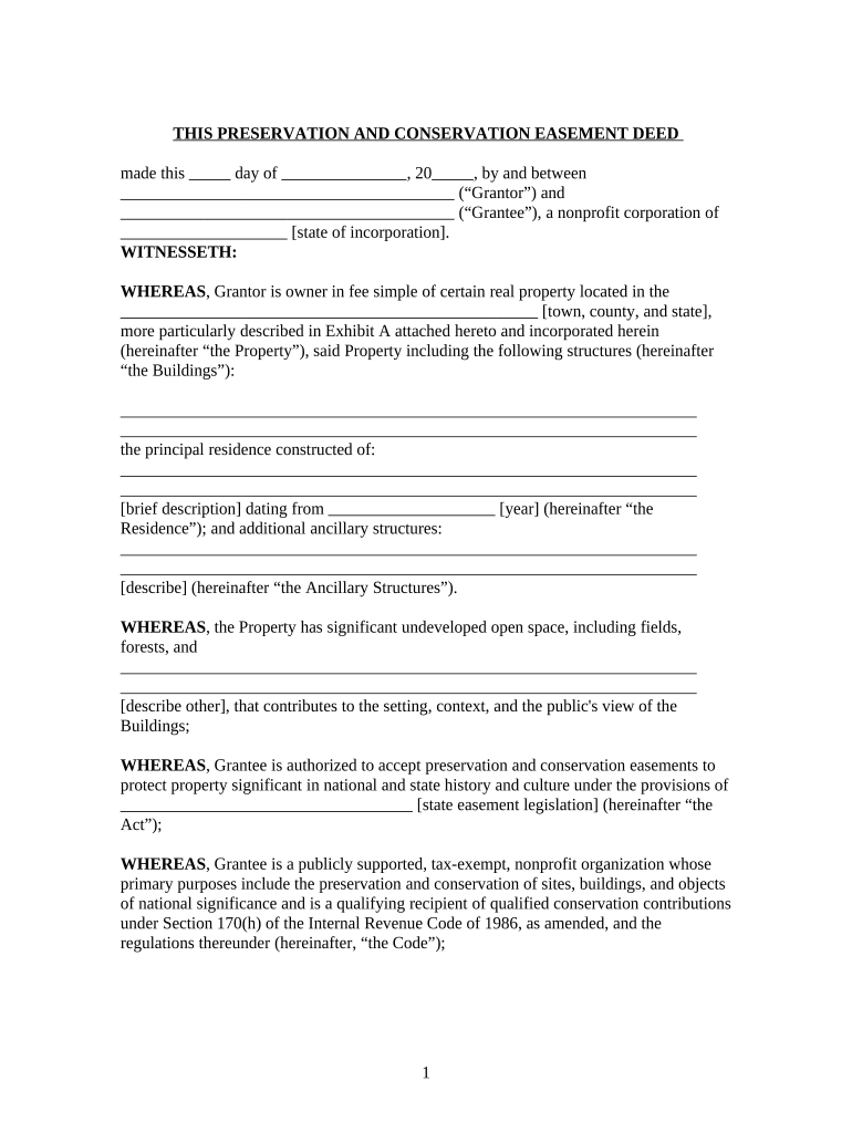 Easement Deed Form