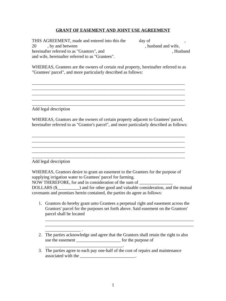 Use Agreement  Form