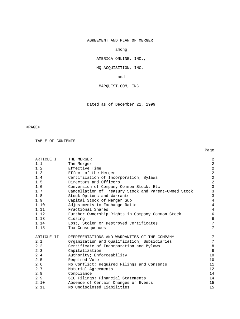 Agreement Plan Form