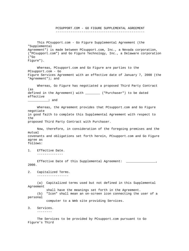 Services Agreement Technology  Form