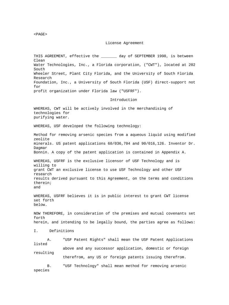 License Merchandising  Form