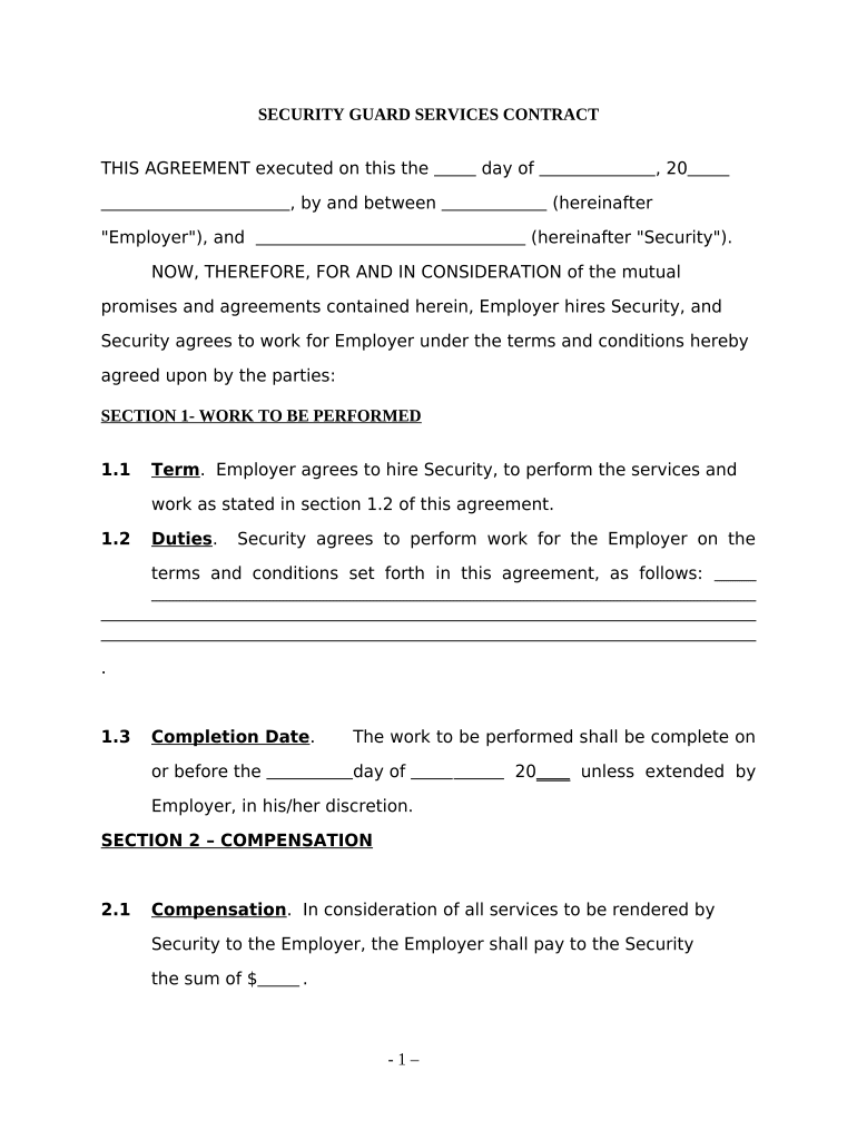 security-guard-contract-form-fill-out-and-sign-printable-pdf-template