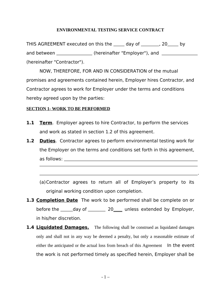 Self Employed Testing  Form