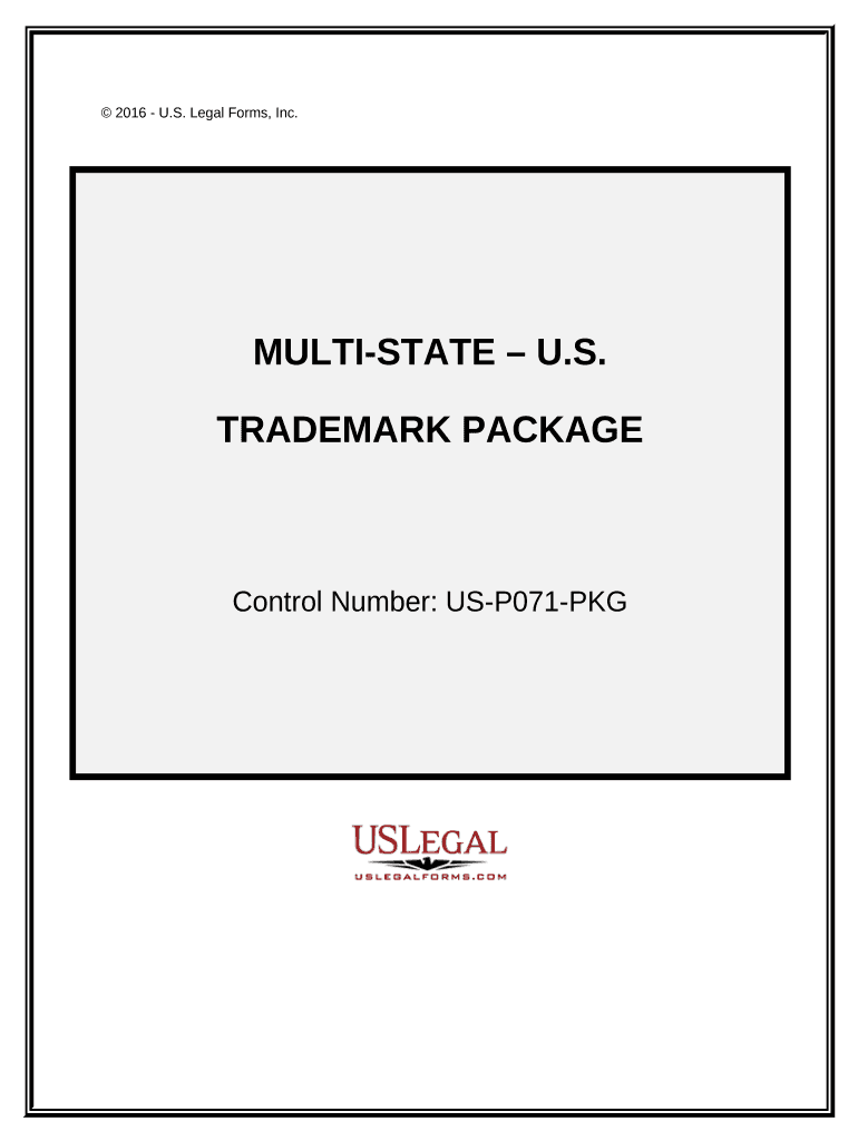 Trademark Package with Step by Step Instructions  Form