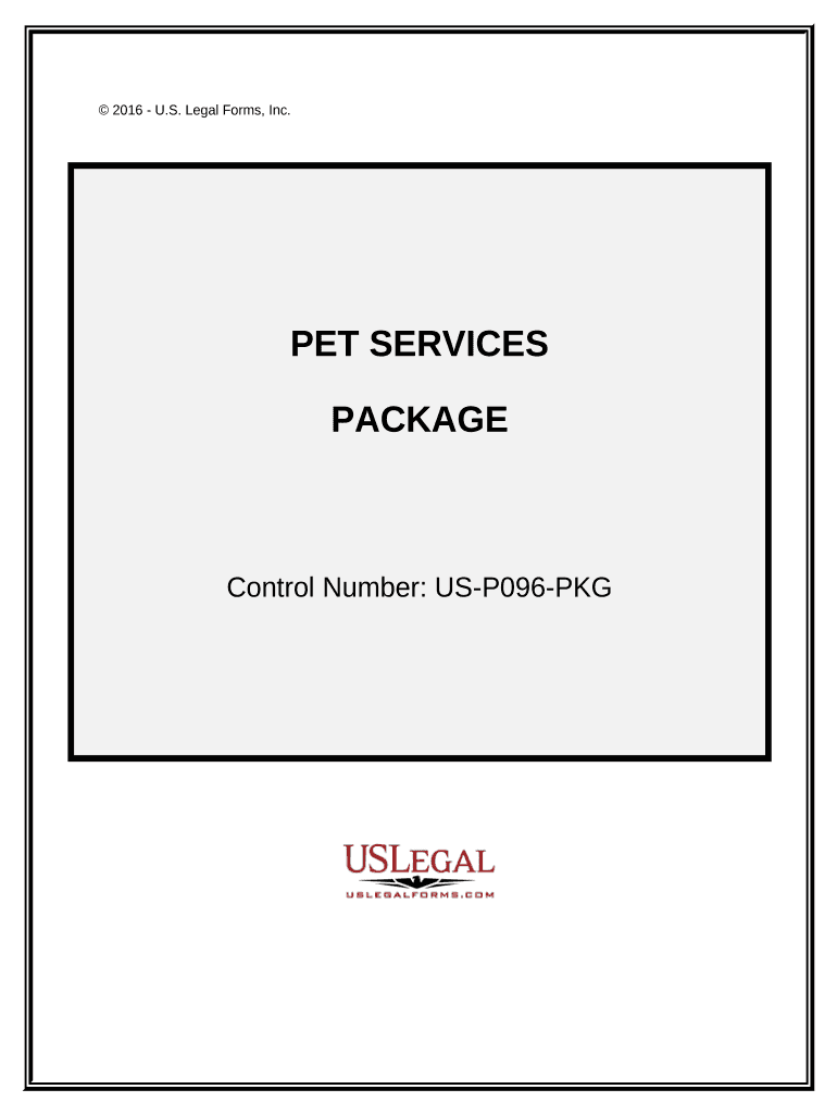 Pet Services Package  Form
