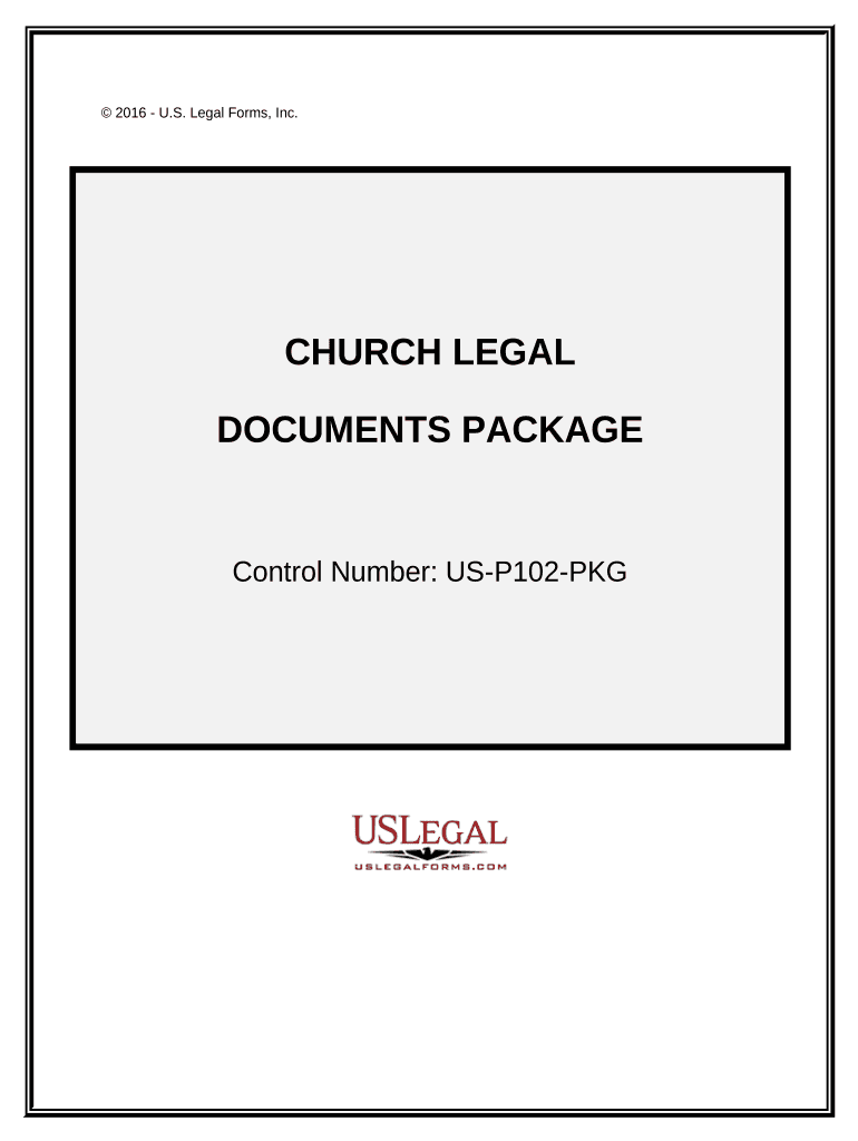 Church Legal Documents  Form