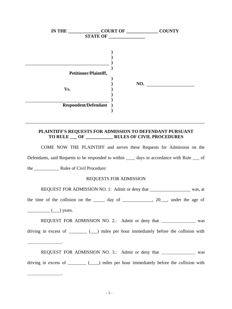 Auto Accident  Form