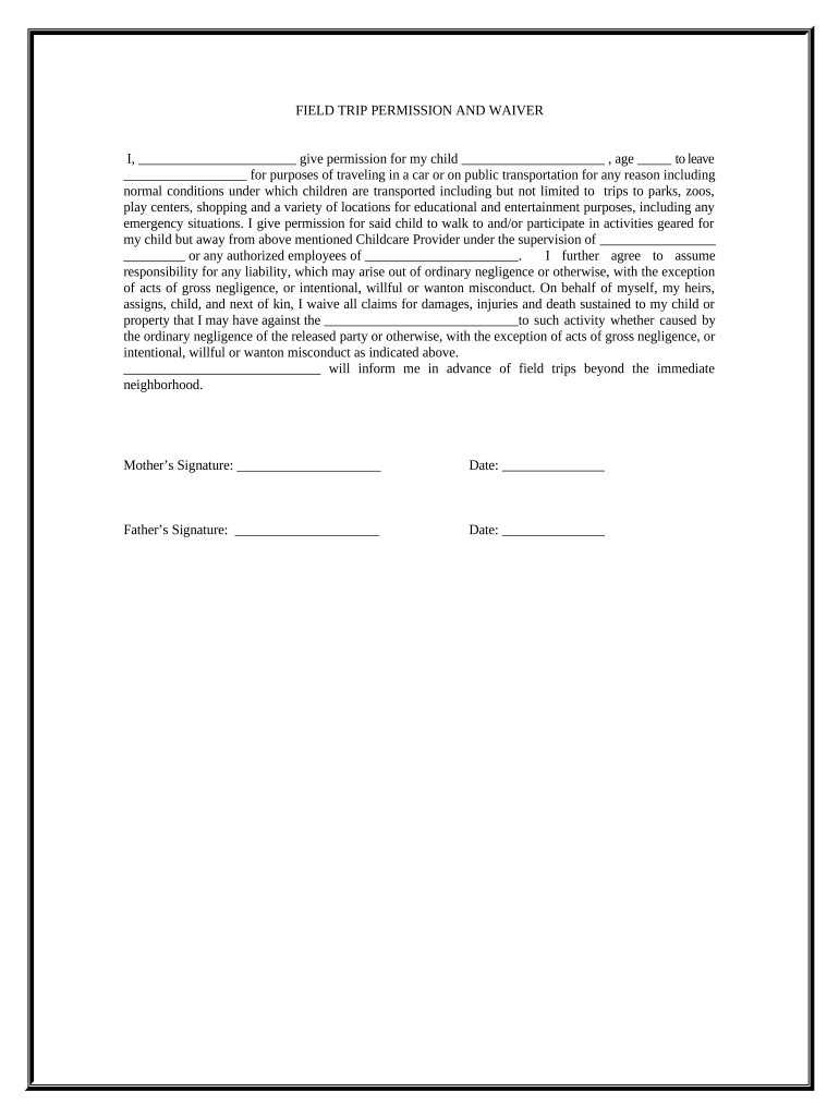 Sample Letter of Reqestin Permission for Trip with Time Line  Form