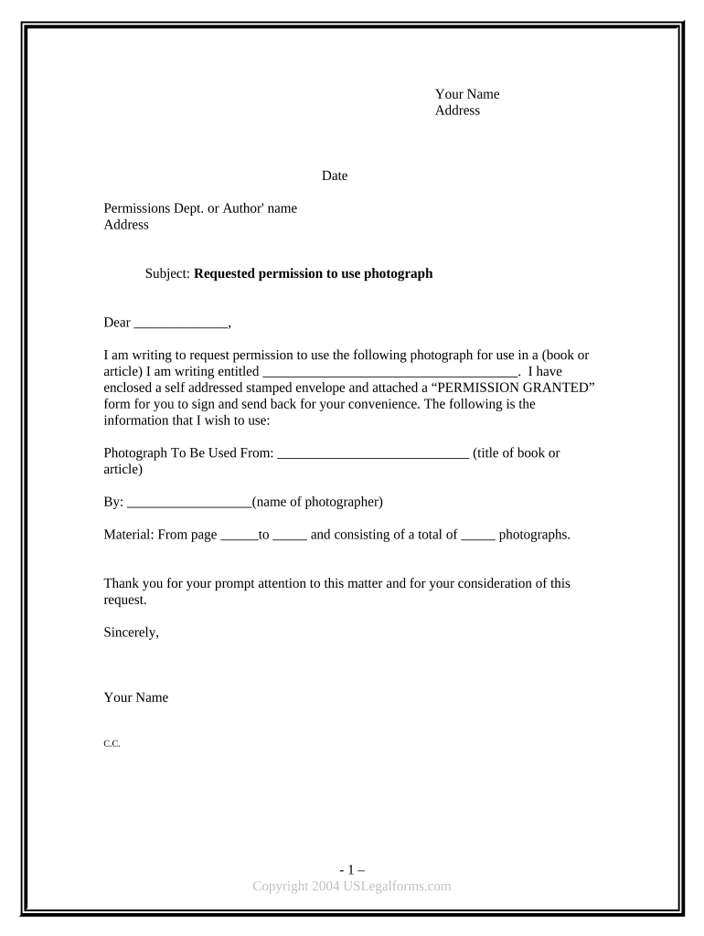 Photo Consent  Form