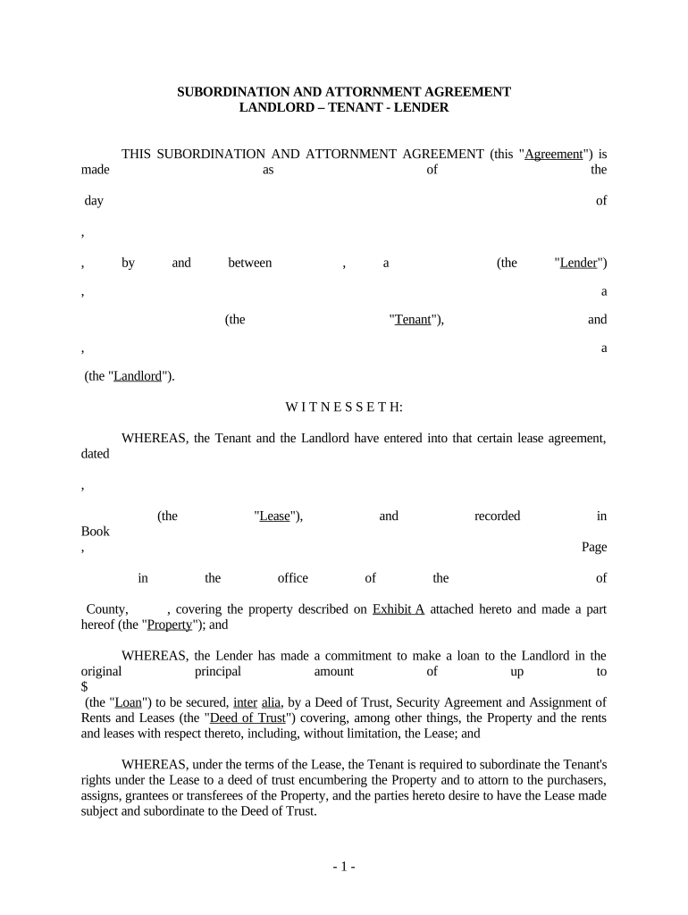 Attornment  Form