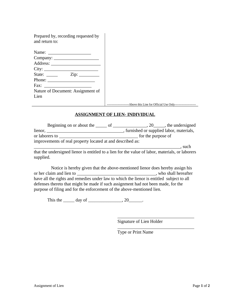 Utah Assignment  Form