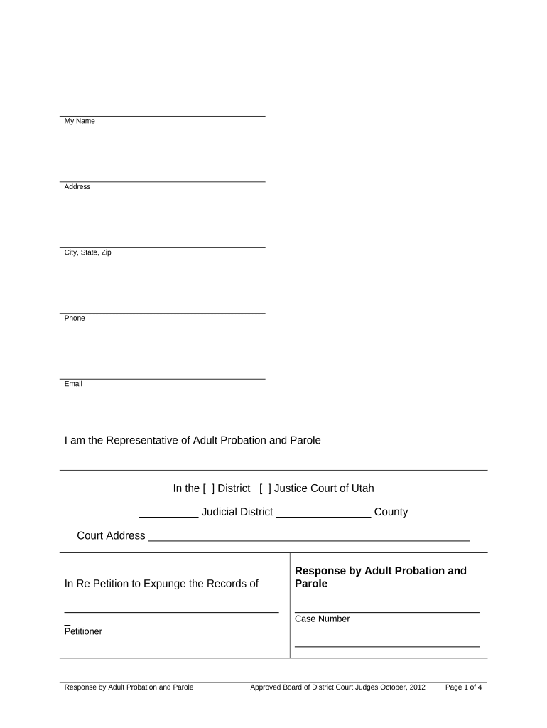 Response by AP Utah Form