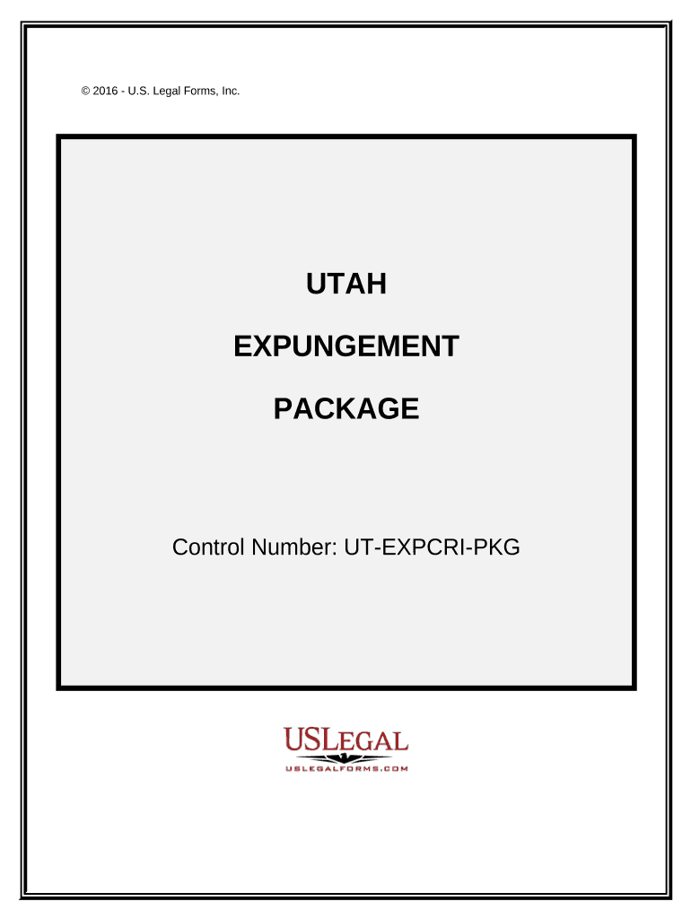 Utah Expungement  Form