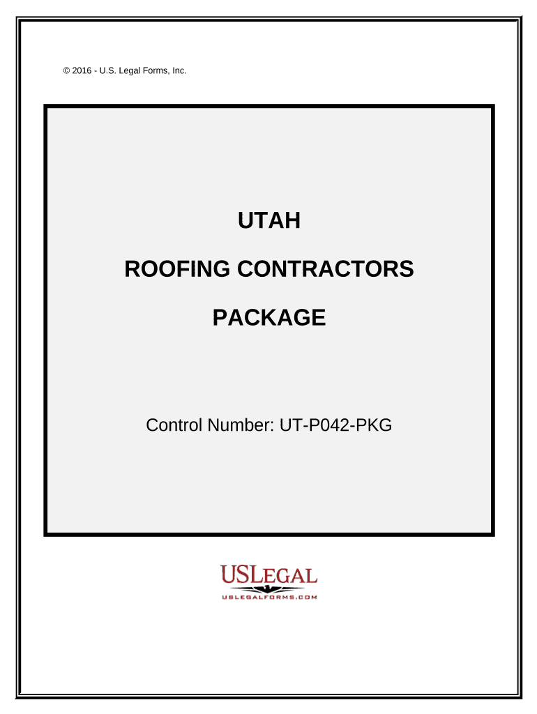 Roofing Contractor Package Utah  Form