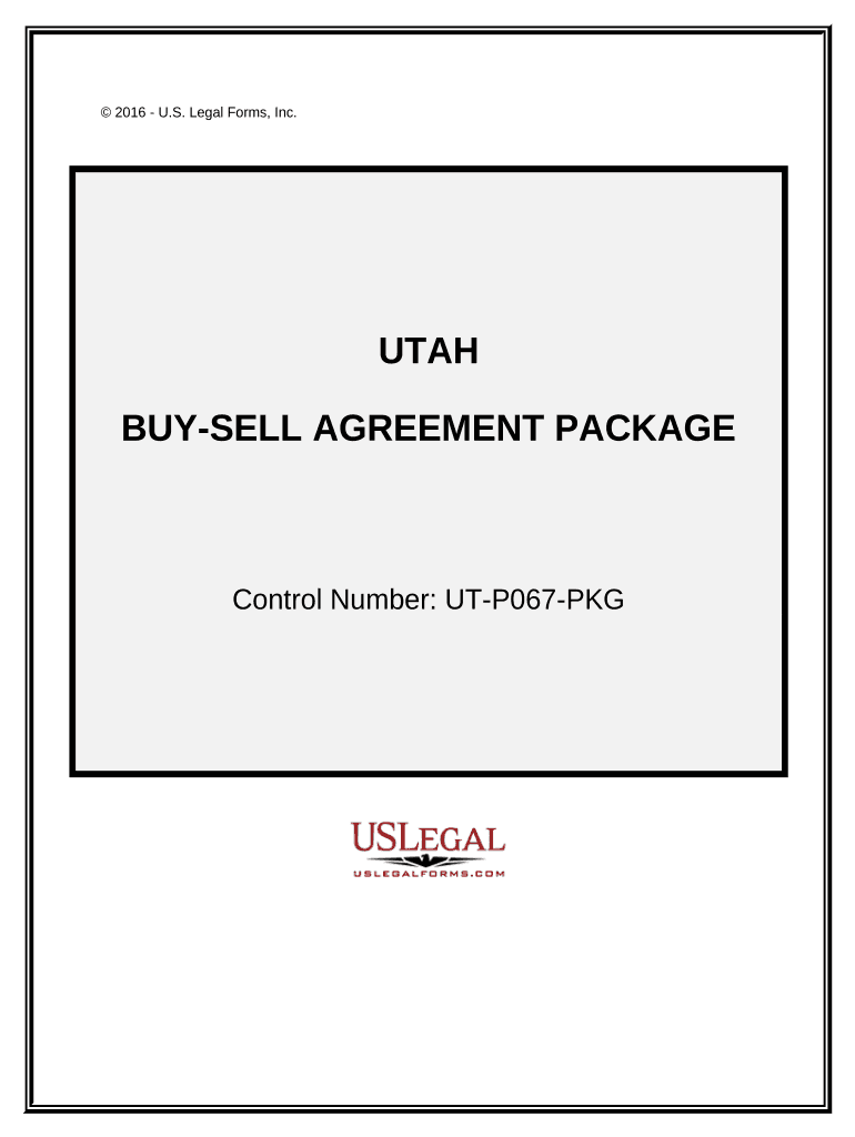 Buy Sell Agreement Package Utah  Form