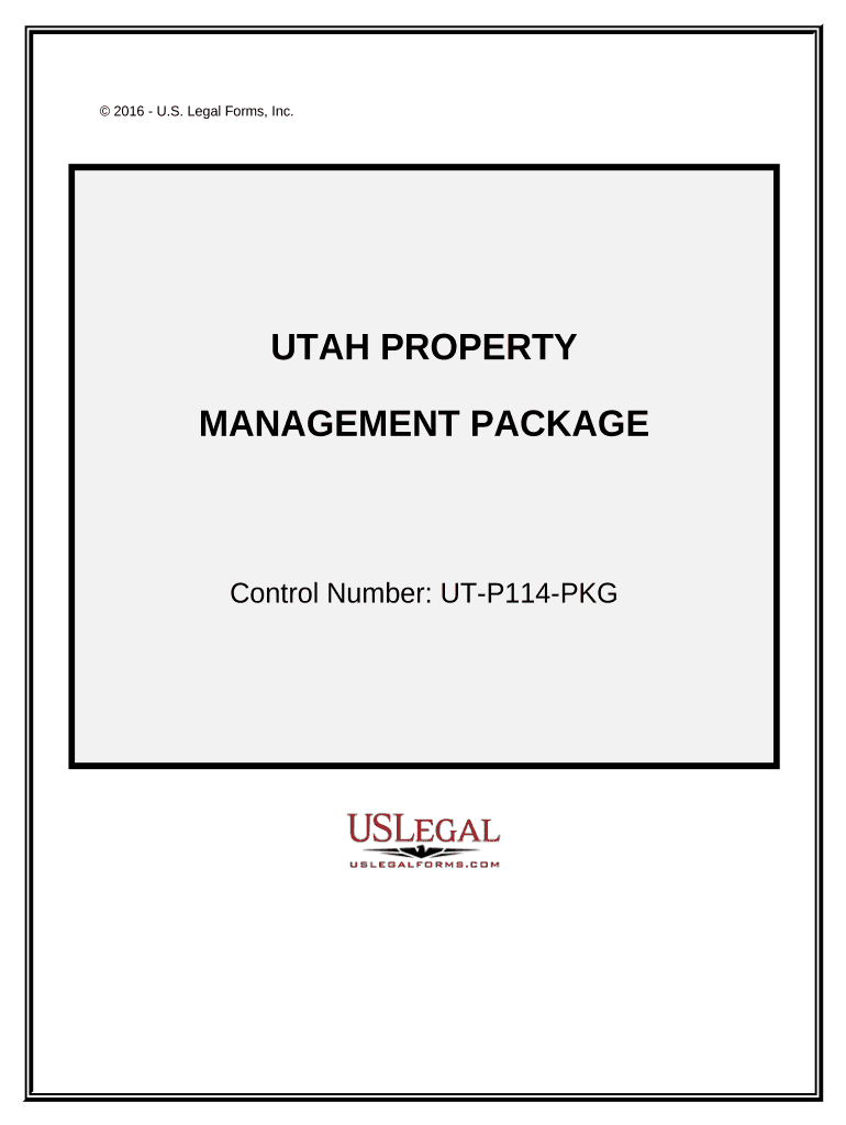 Utah Property Management Package Utah  Form