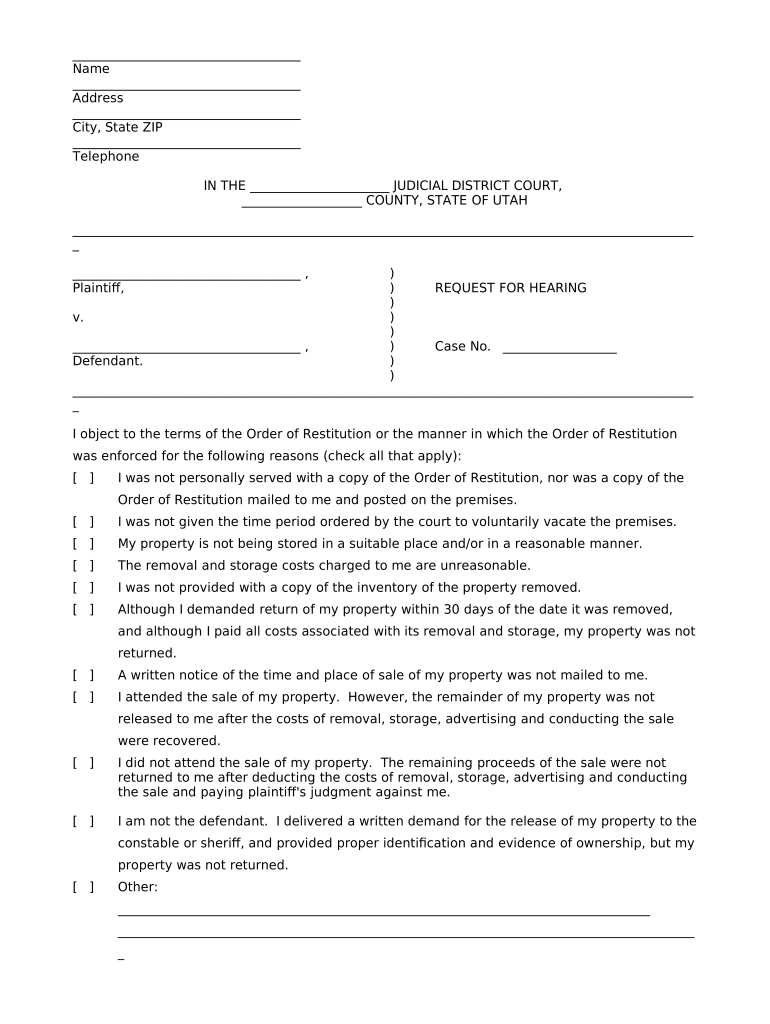 Utah Code  Form