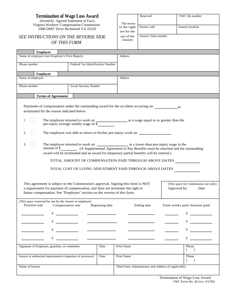 Va Wage  Form