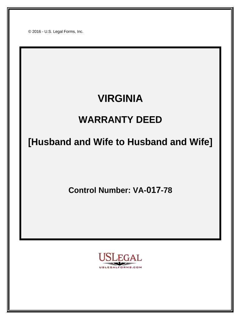 Virginia Husband Wife  Form