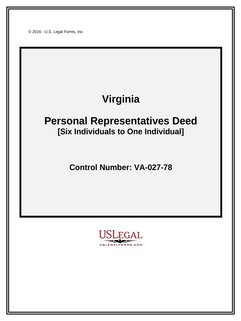 Personal Representatives Deed  Form