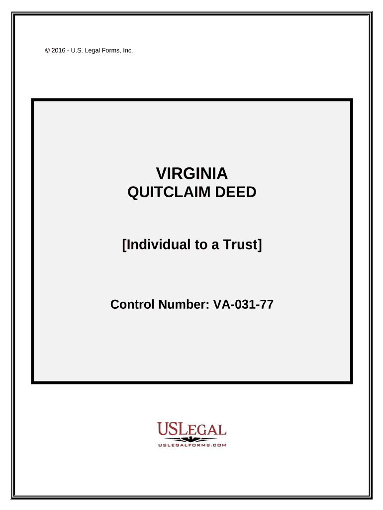 Quitclaim to Trust  Form