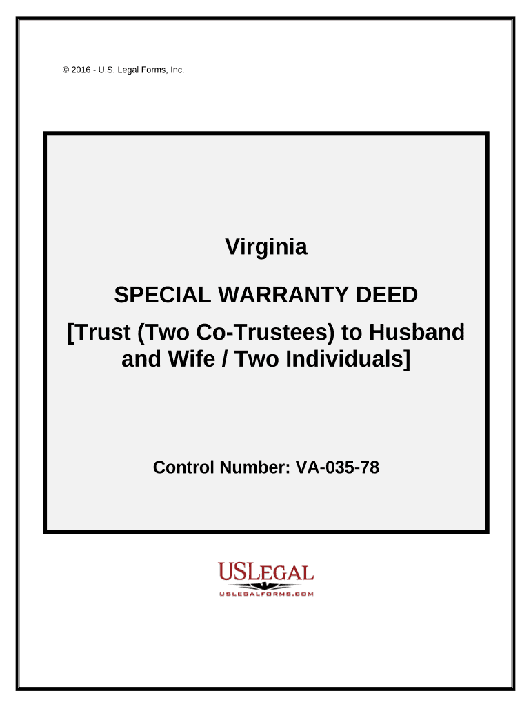 Special Warranty Deed Template  Form