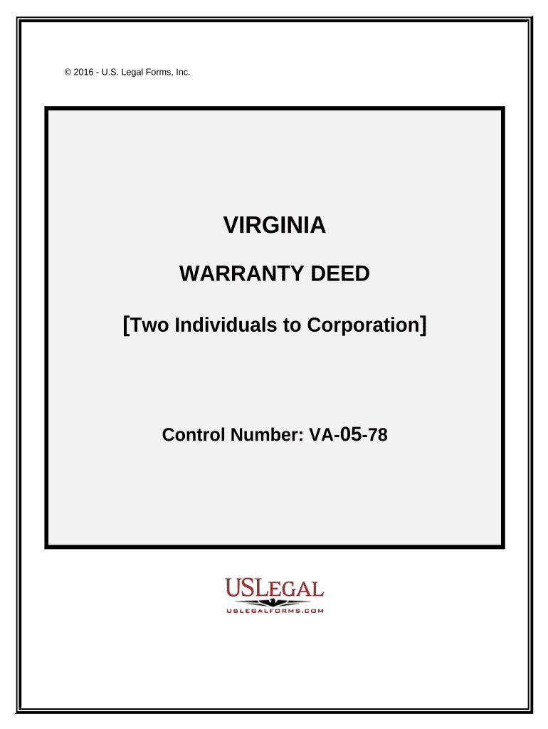 Warranty Deed Corporation  Form