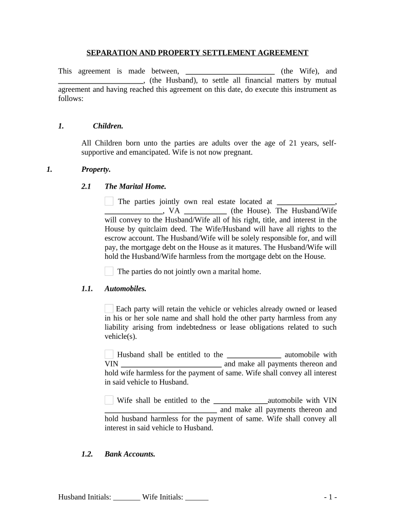 Va Marital Property  Form