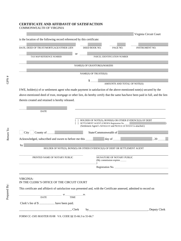 Virginia Satisfaction  Form