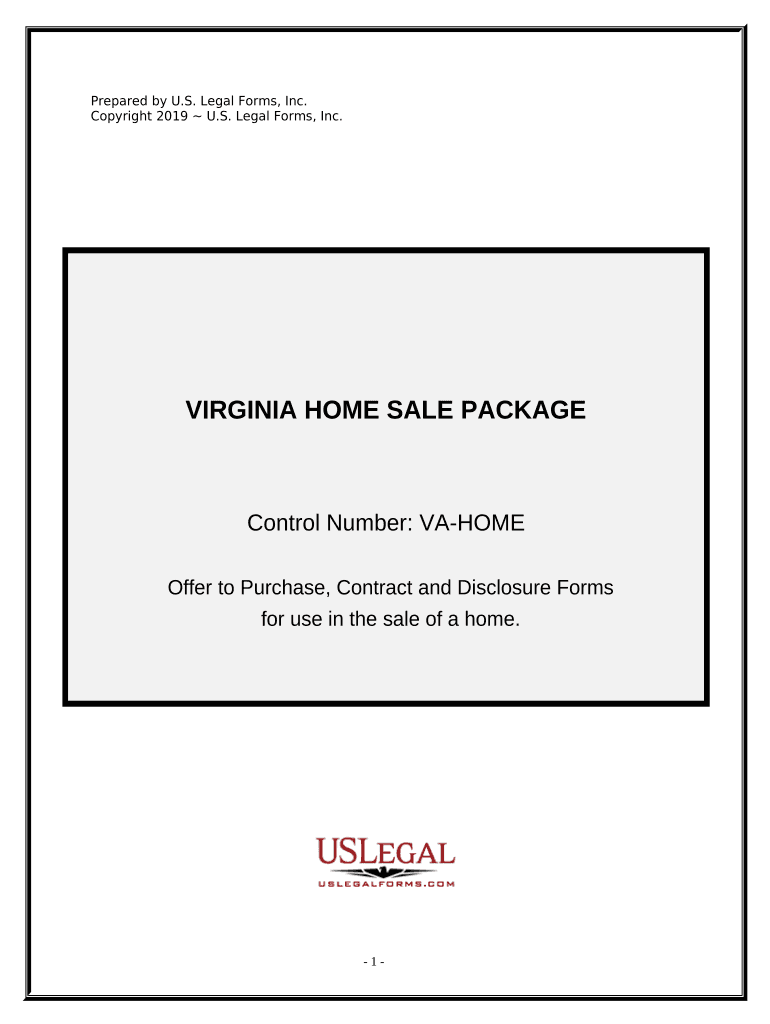 Real Estate Home Sales Package with Offer to Purchase, Contract of Sale, Disclosure Statements and More for Residential House Vi  Form