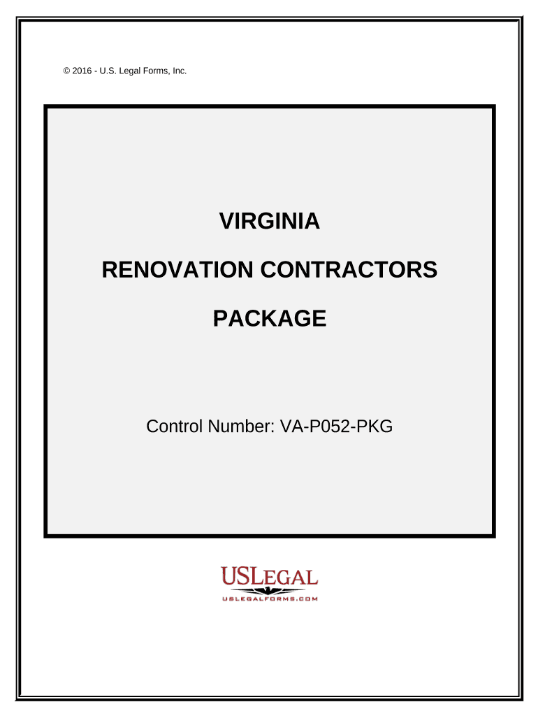 Virginia Contractor  Form
