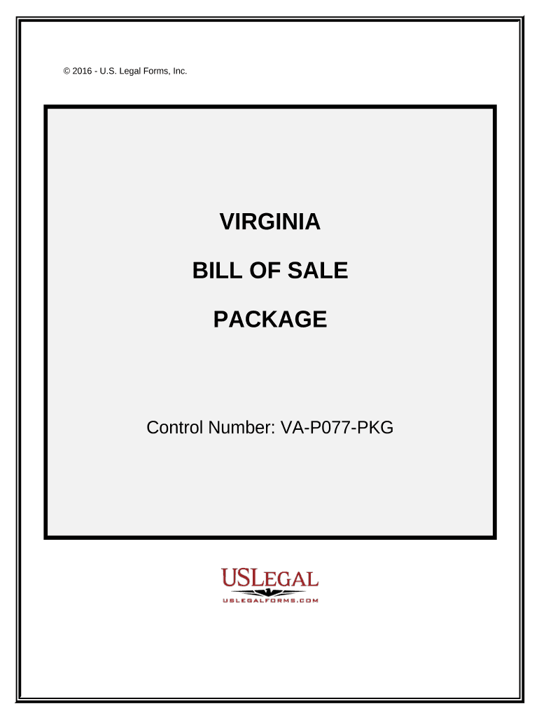 Va Bill Sale Template  Form