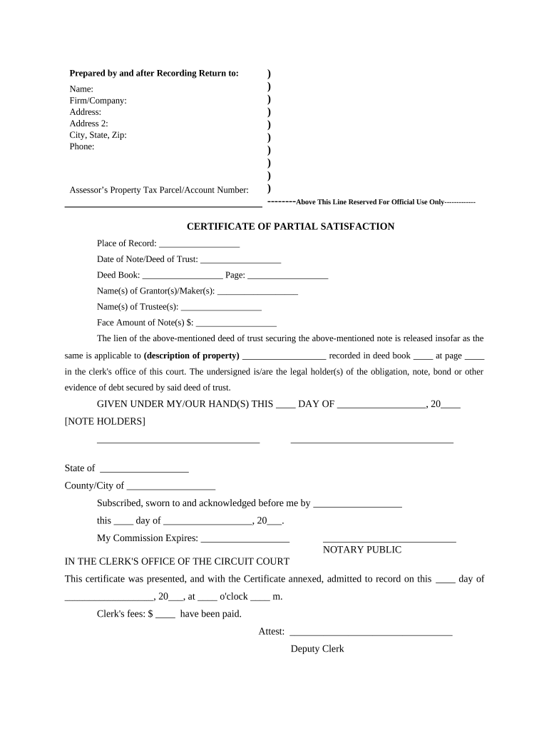 Property Deed Trust  Form