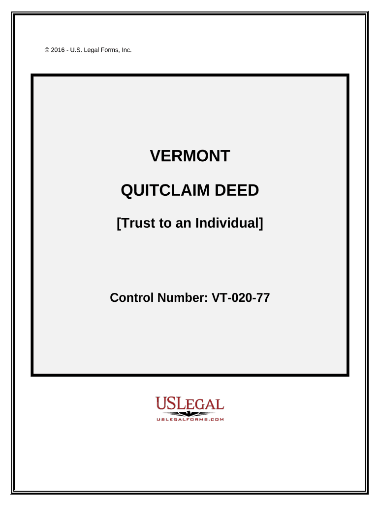 Vermont Deed  Form