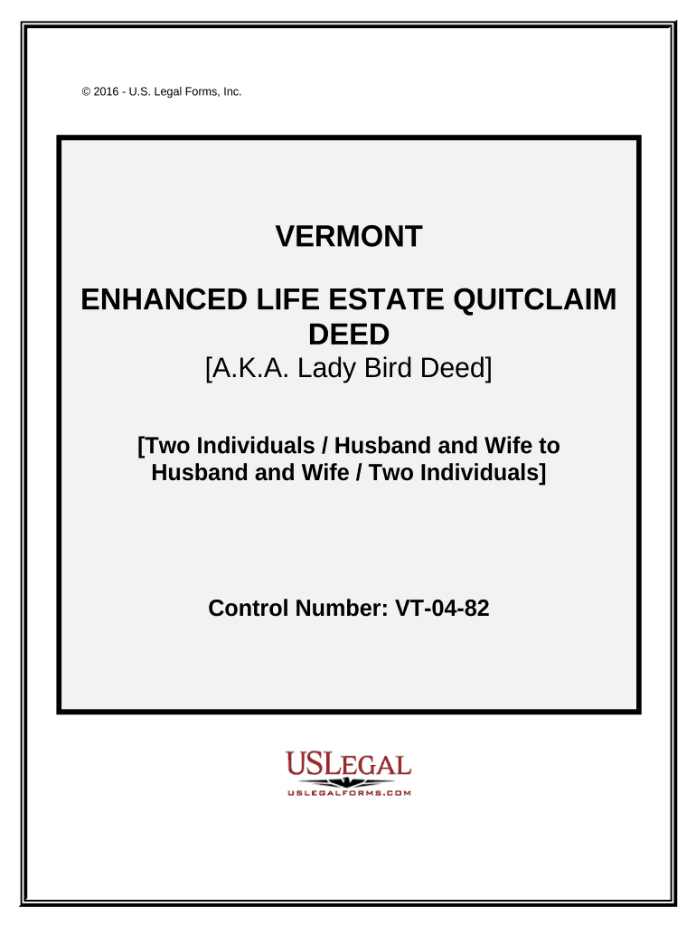 Enhanced Life Estate Deed Form
